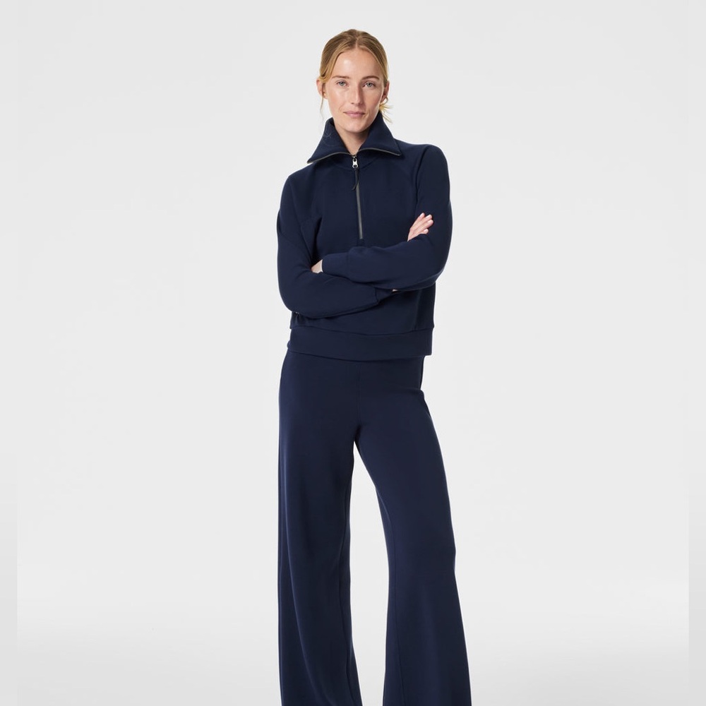 Navy Women's Zip-Up Top